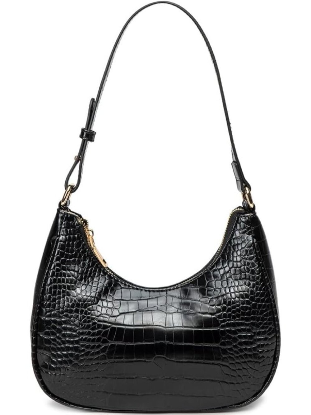 〽️Women's Crocodile Black Cute Hobo Under Arm Mini Clutch Shoulder Tote Handbags